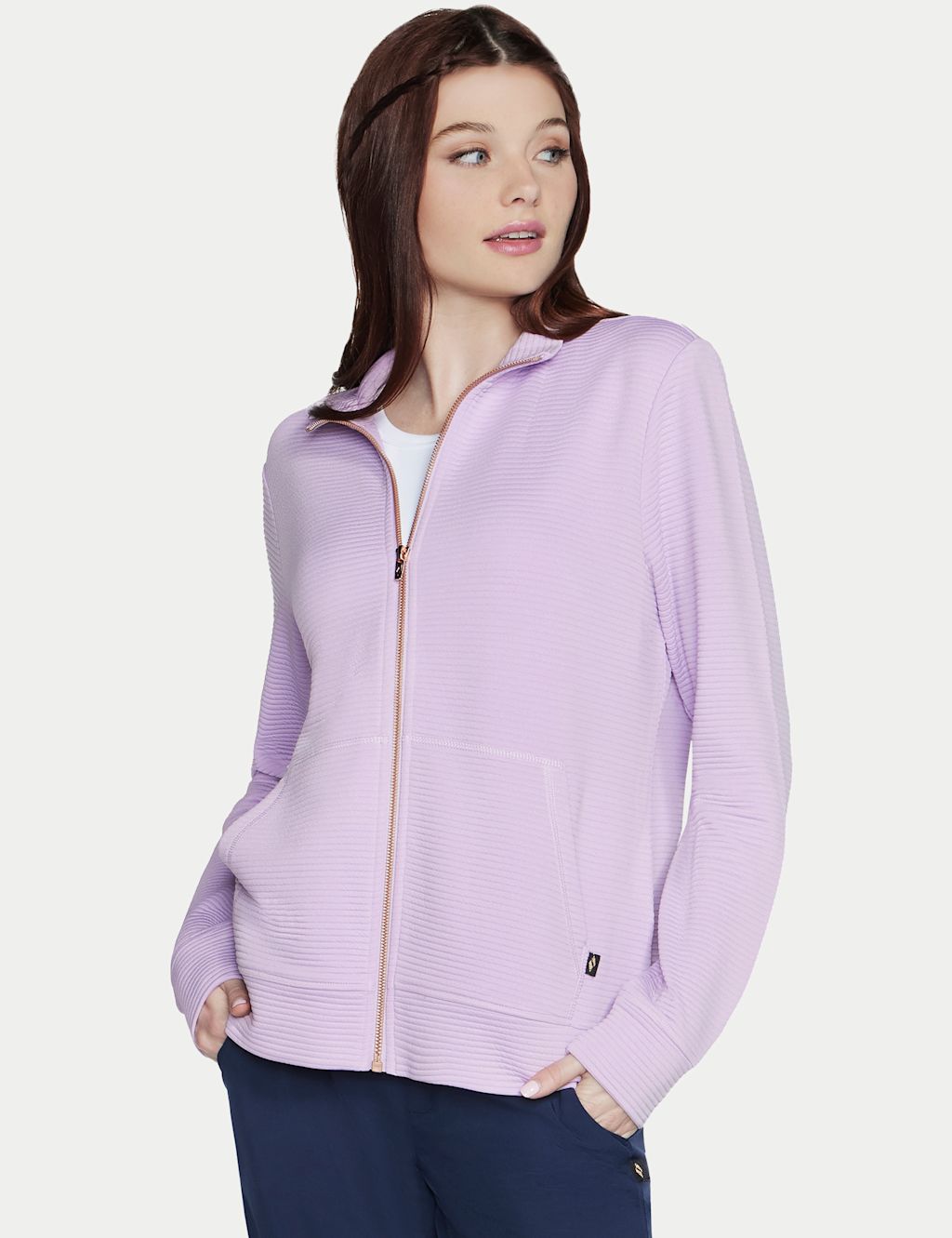 Skechers The GO WALK Everywhere Zip Up Jacket - Lilac, Lilac