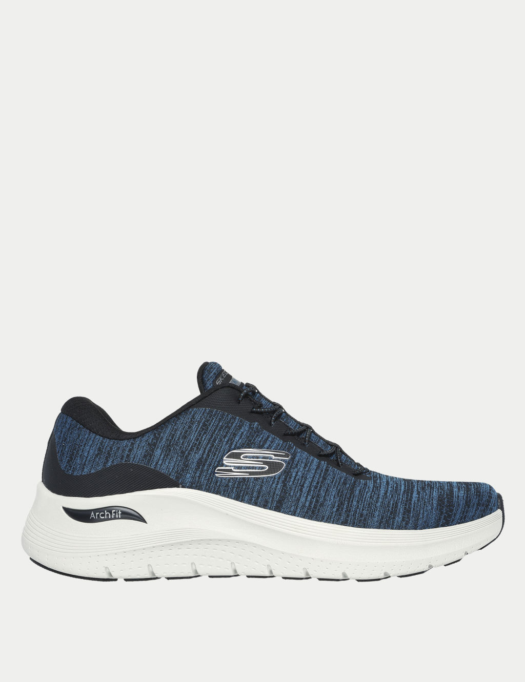 Skechers Arch Wide Fit 2.0 Pull-On Trainers - 10 - Black, Black