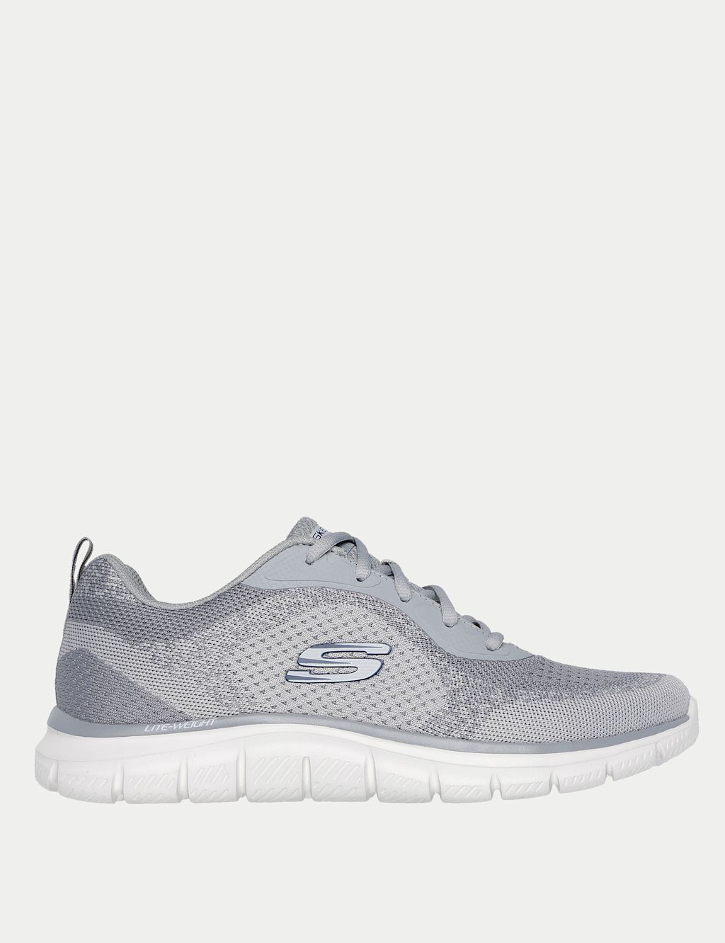 Skechers Track Glendor Trainers - 10 - Grey Mix, Grey Mix