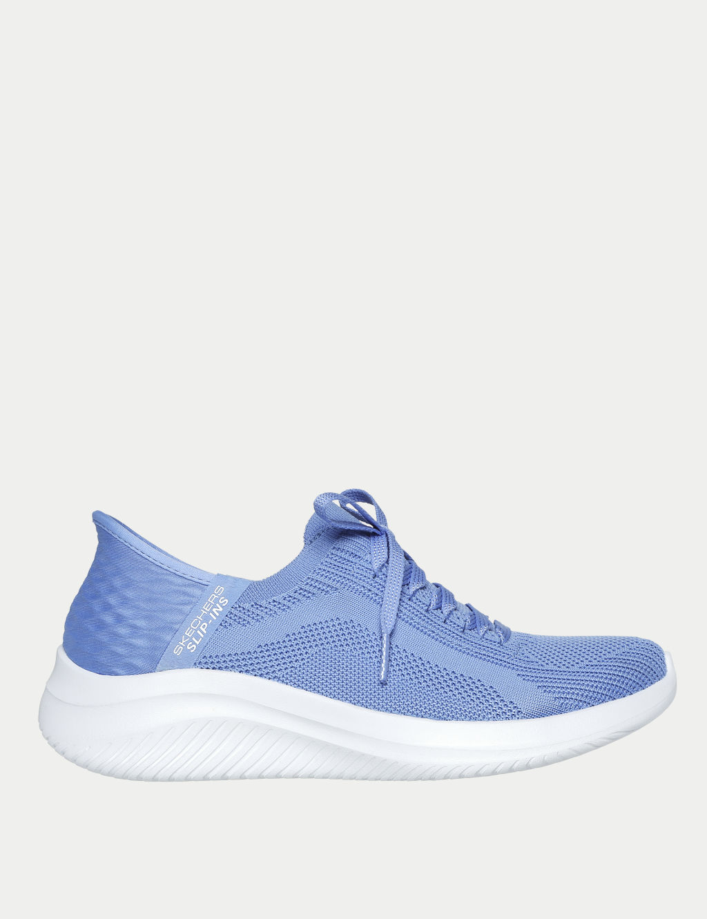 Skechers Ultra Flex 3.0 Brilliant Path Wide Fit Trainers - 4 - Light Blue, Light Blue