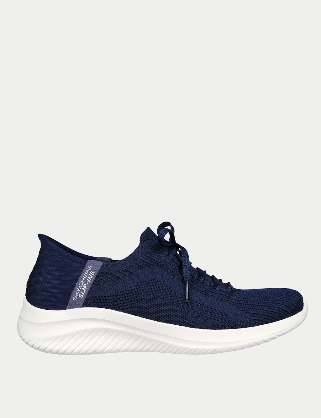 Skechers Ultra Flex 3.0 Brilliant Path Wide Fit Trainers - 4 - Navy, Navy