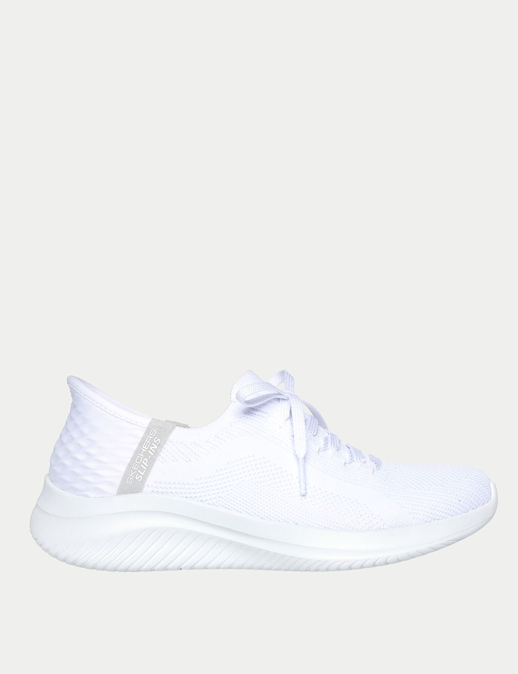 Skechers Ultra Flex 3.0 Brilliant Path Wide Fit Trainers - 4 - White, White