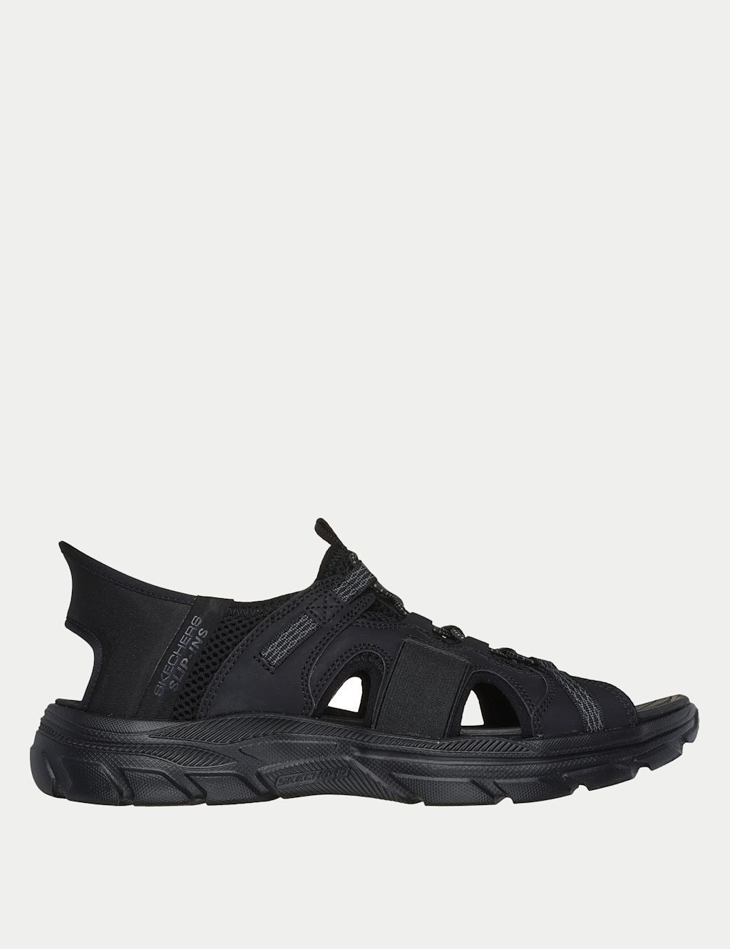 Skechers Hands Free Slip-ins Revolted - Merrick Sandals - 8 - Black, Black