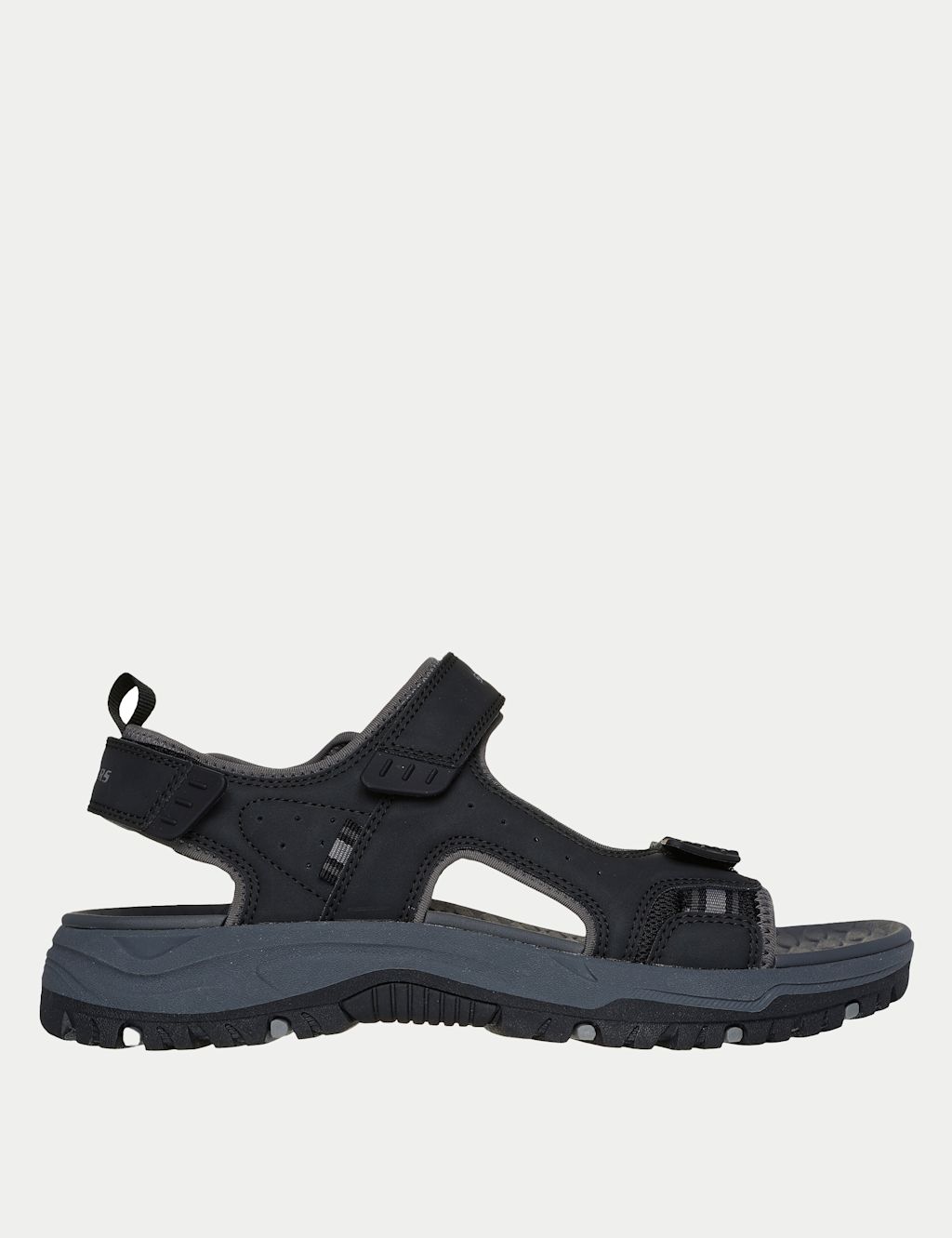 Skechers Prewitt Rigdon Riptape Sandals - 11 - Black Mix, Black Mix