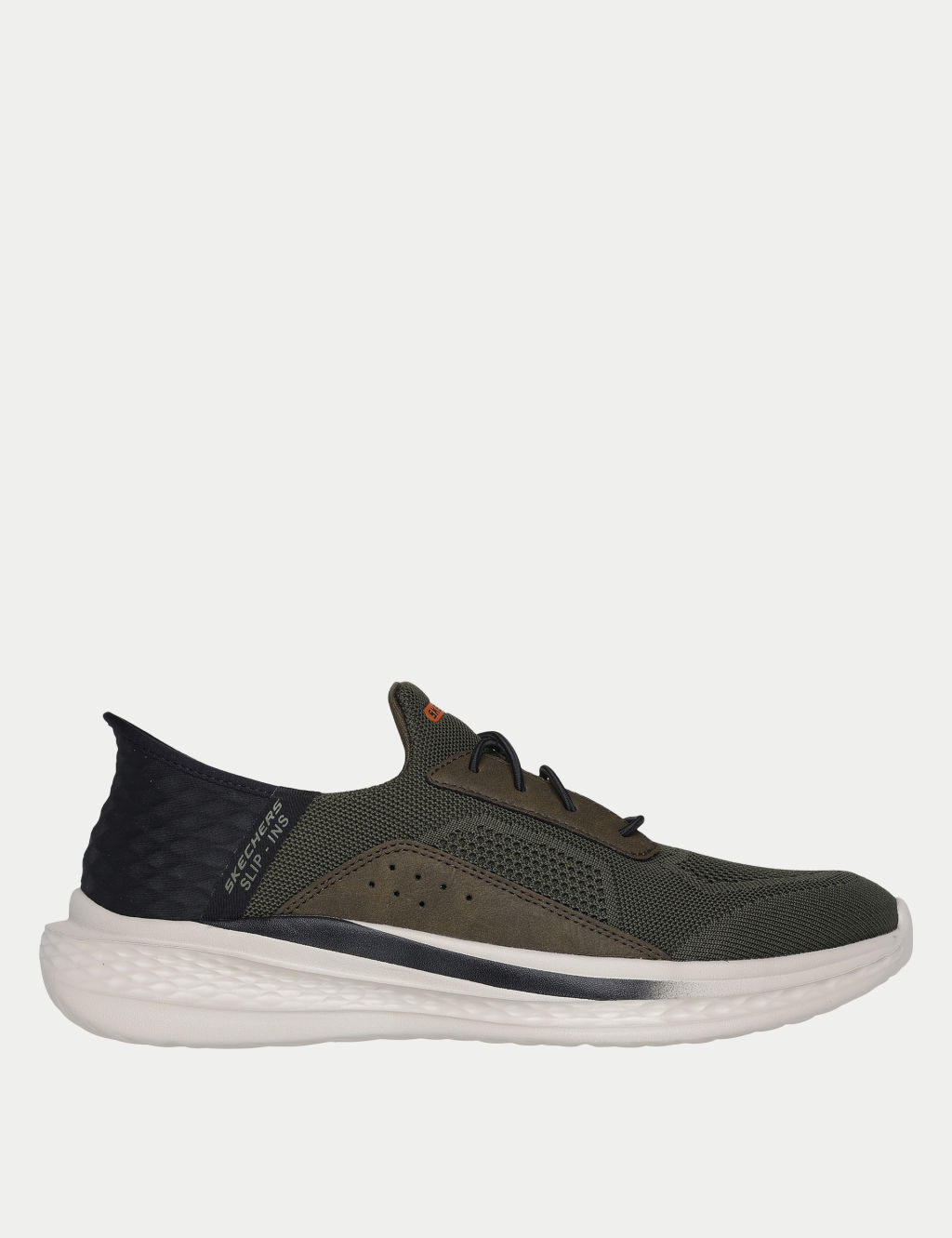 Skechers Slade Cohen Slip-ins Trainers - 10 - Khaki Mix, Khaki Mix