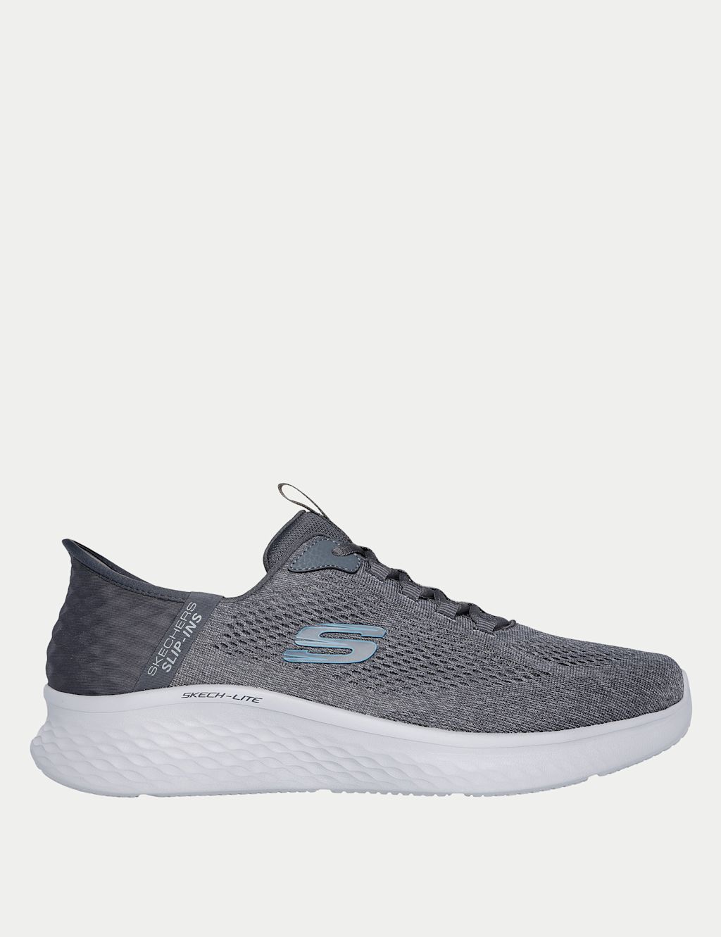 Skechers Slip-In Trainers - 7 - Charcoal Mix, Charcoal Mix