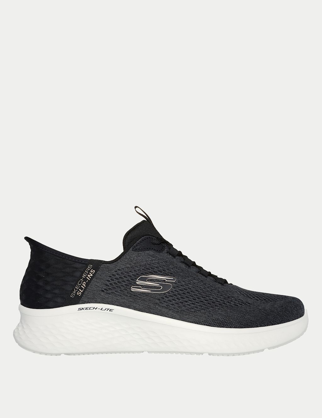 Skechers Slip-In Trainers - 8 - Black Mix, Black Mix