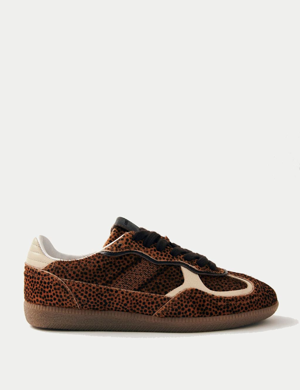 Alohas Tb.490 Rife Leather Animal Print Trainers - 3.5 - Brown Mix, Brown Mix