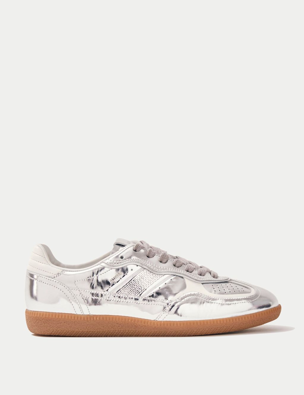Alohas Tb.490 Leather Metallic Trainers - Silver, Silver