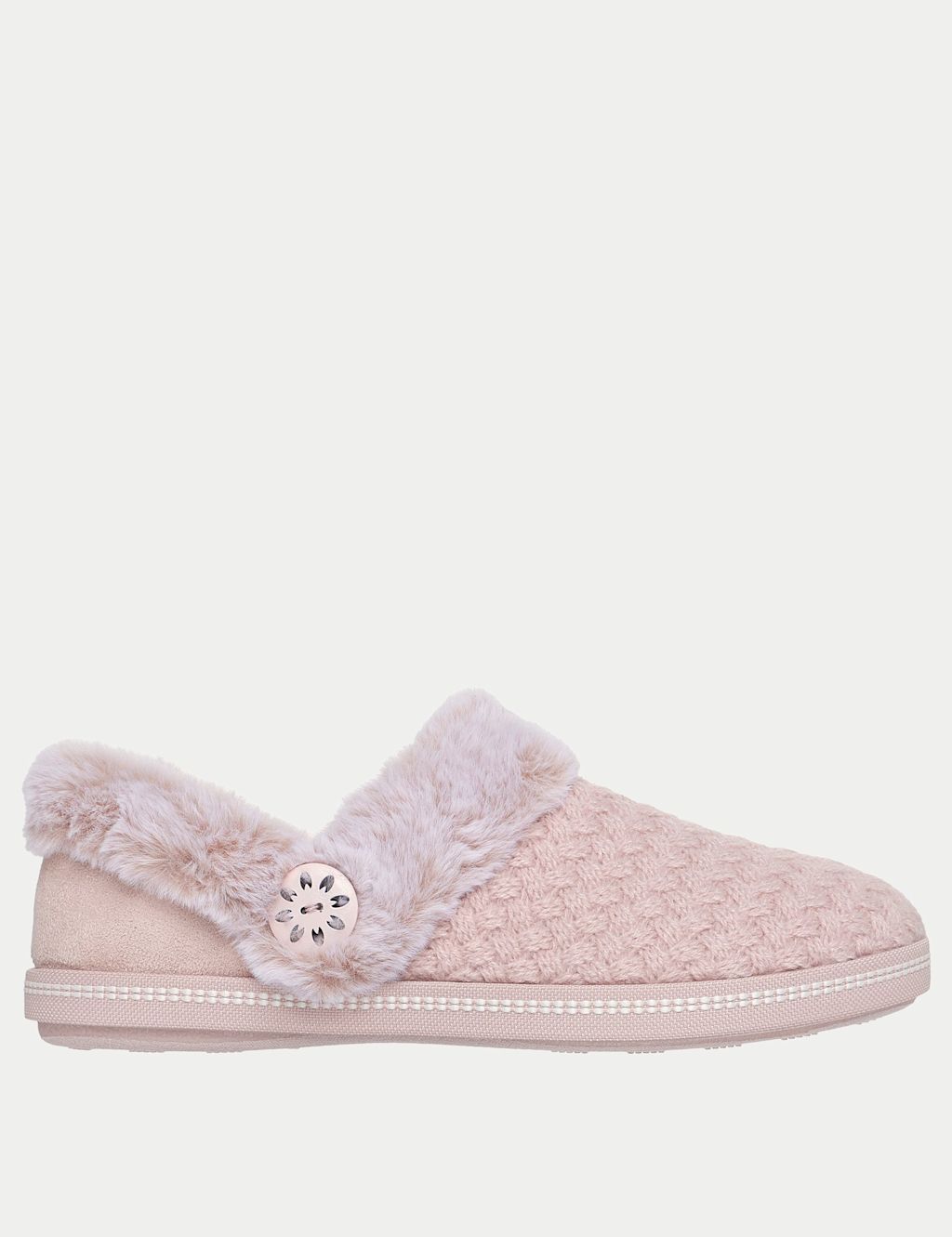 Skechers Cozy Campfire Moccasin Slippers - 7 - Blush, Blush
