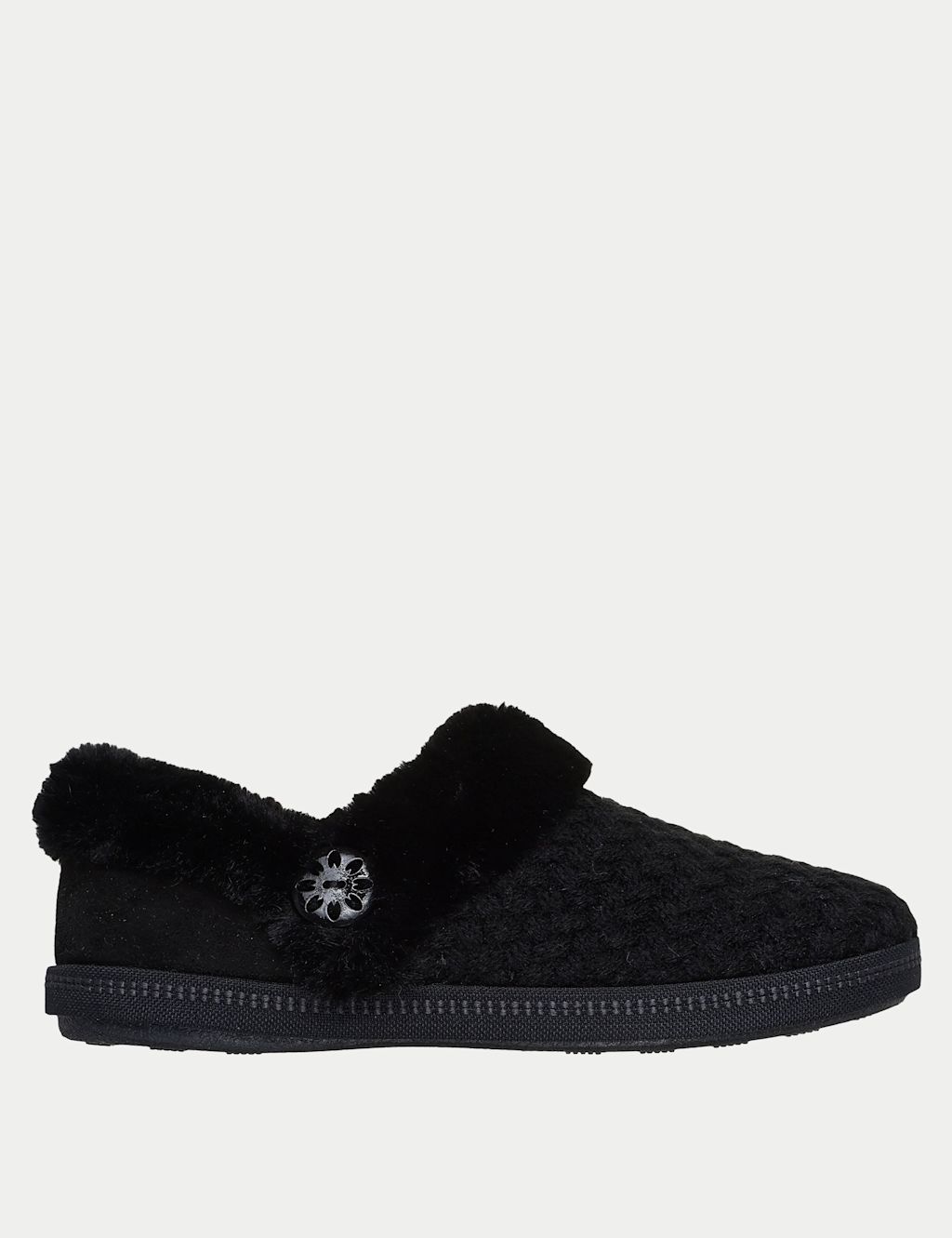 Skechers Cozy Campfire Moccasin Slippers - 5 - Black, Black
