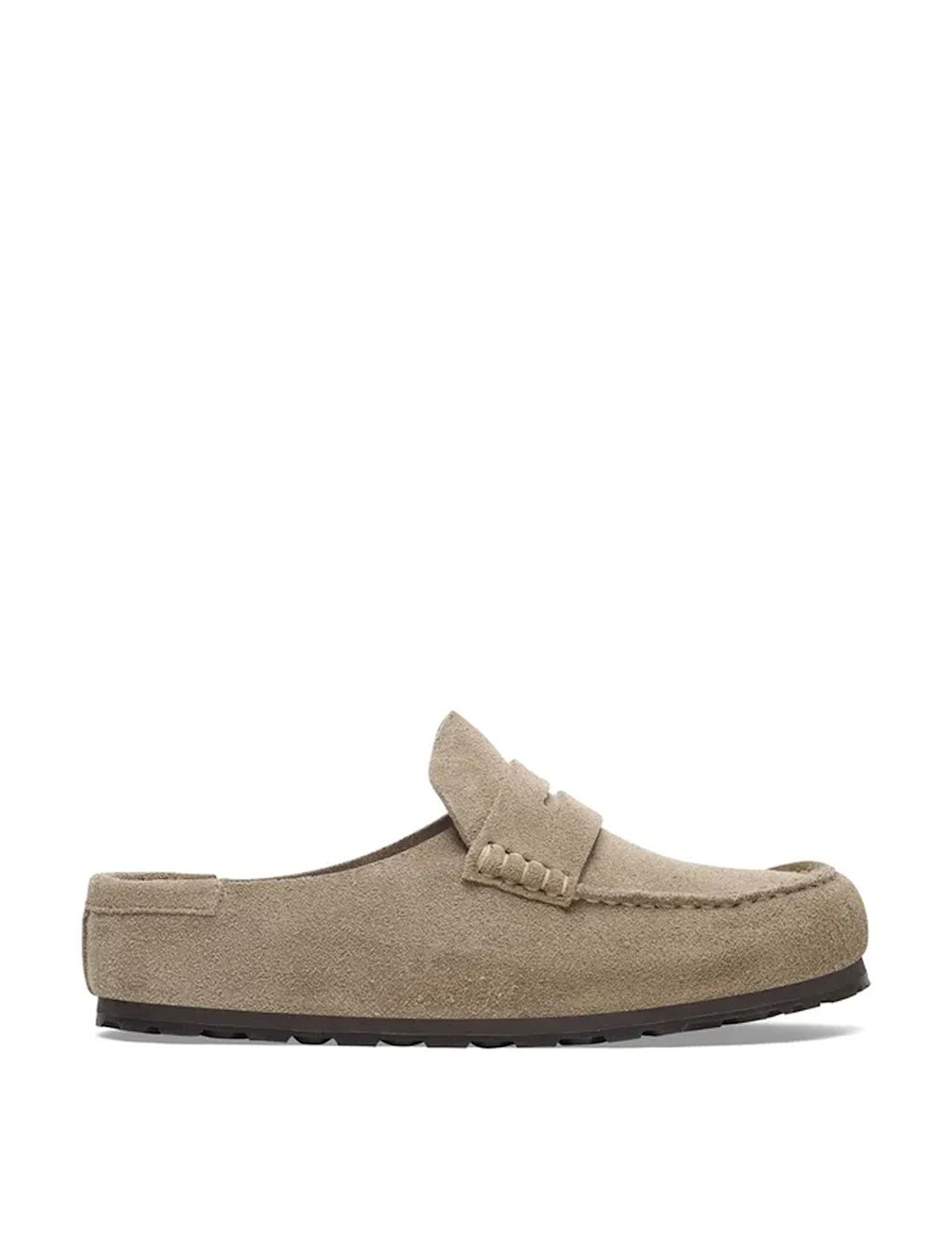 Birkenstock Naples Suede Mules - 10&frac12; - Taupe, Taupe