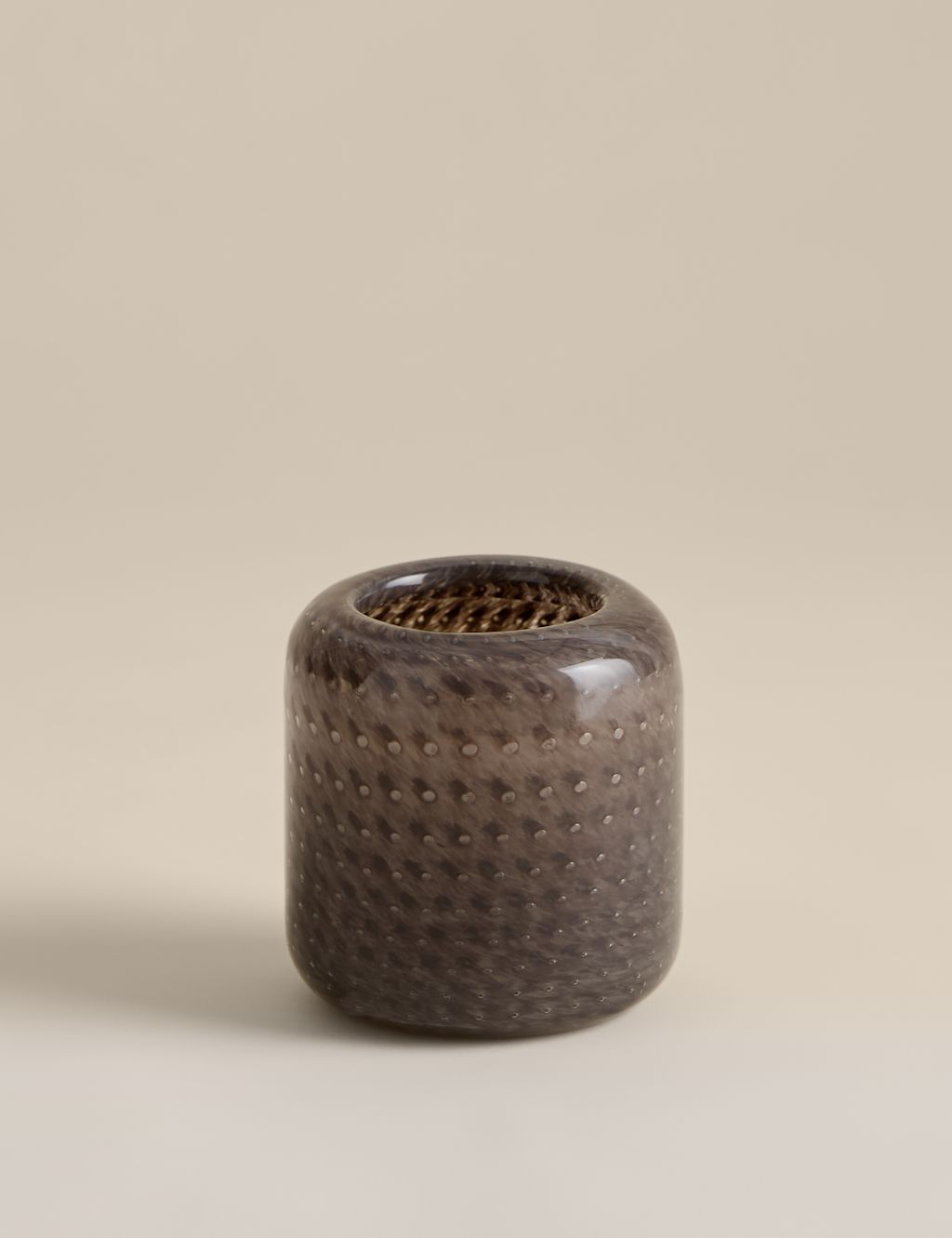 M&S Bubble Decorative Glass Tealight Holder - Neutral, Neutral
