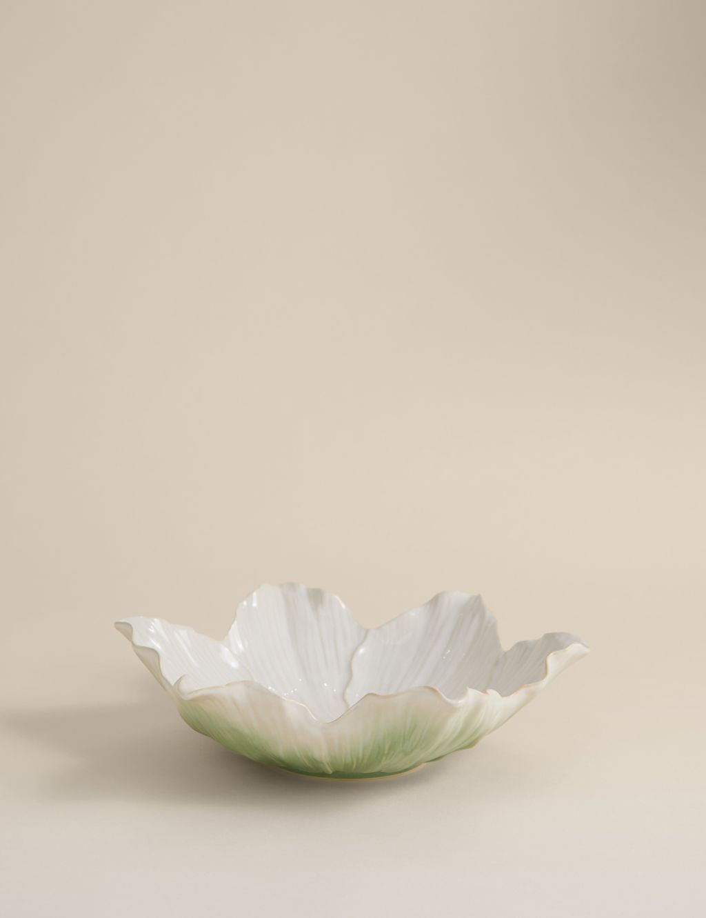 M&S Handkerchief Centrepiece Ceramic Bowl - Multi, Multi