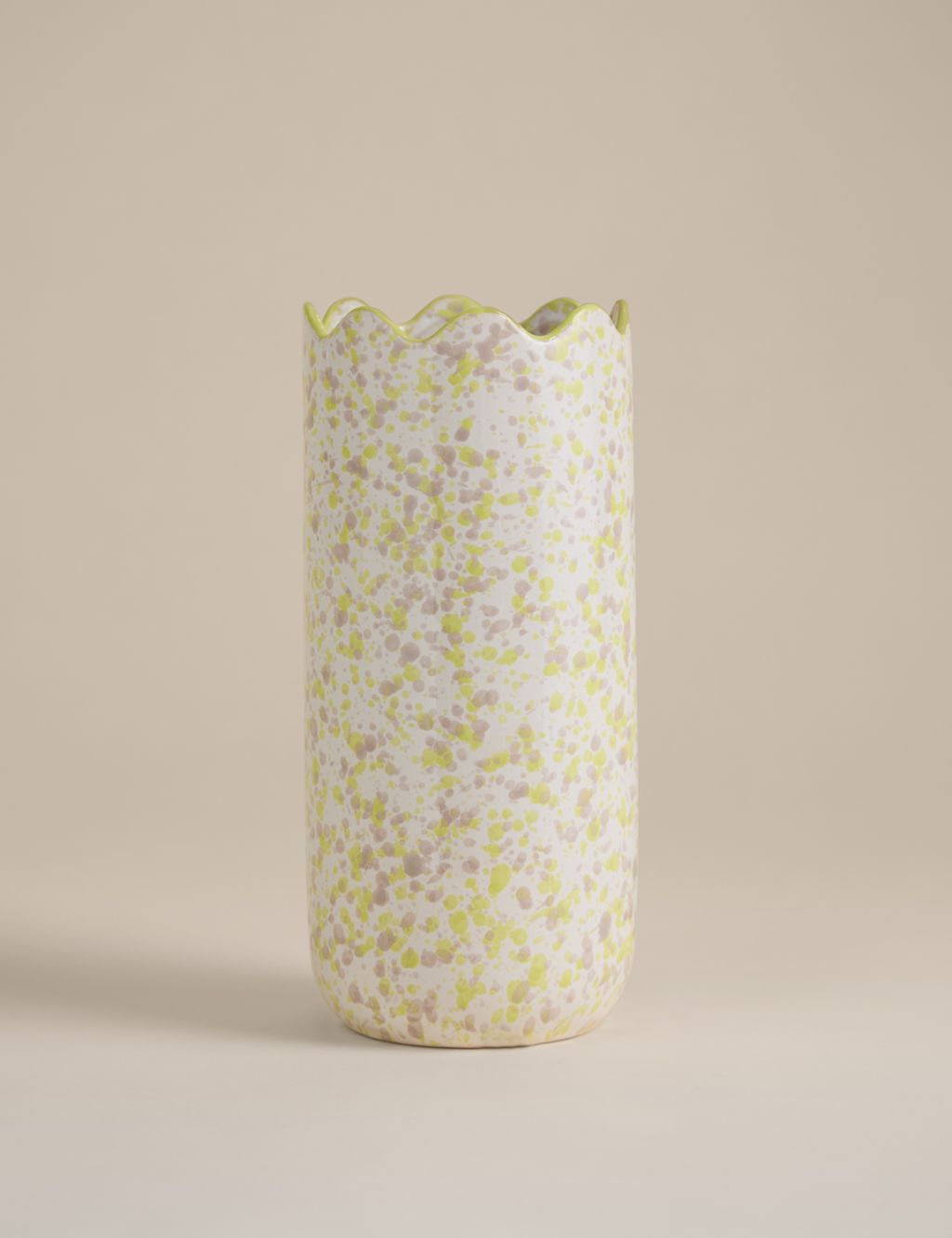 M&S Medium Splatter Ceramic Vase - Multi, Multi