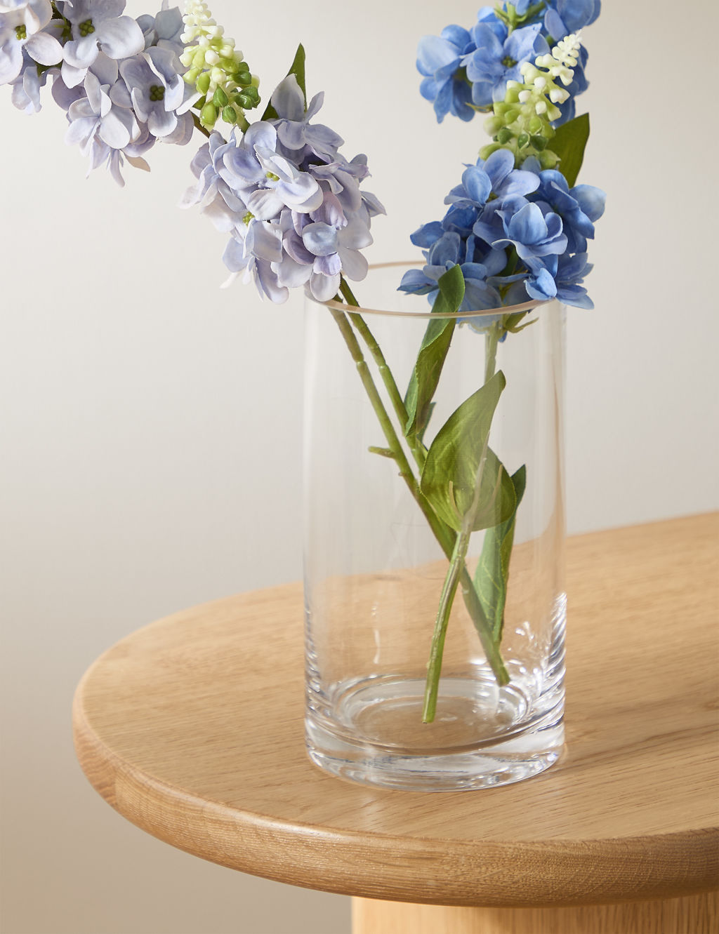 M&S Small Cylinder Vase - Clear, Clear