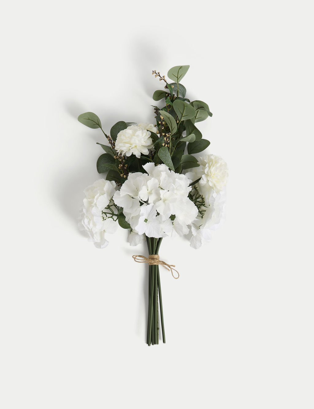 Moss & Sweetpea Artificial White Bouquet - 1SIZE, White