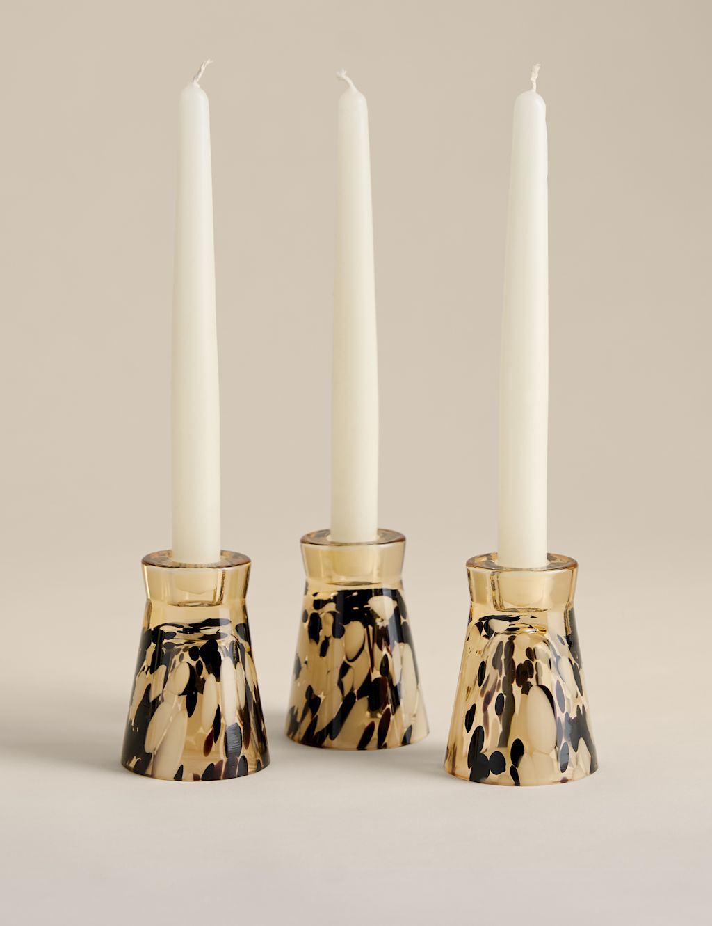 M&S Set of 3 Animal Confetti Candle Holders - Multi, Multi