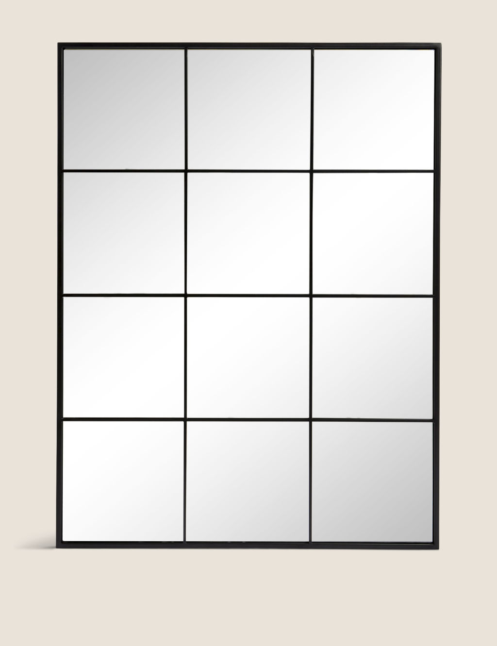 M&S Large Manhattan Mirror - 1SIZE - Black Mix, Black Mix