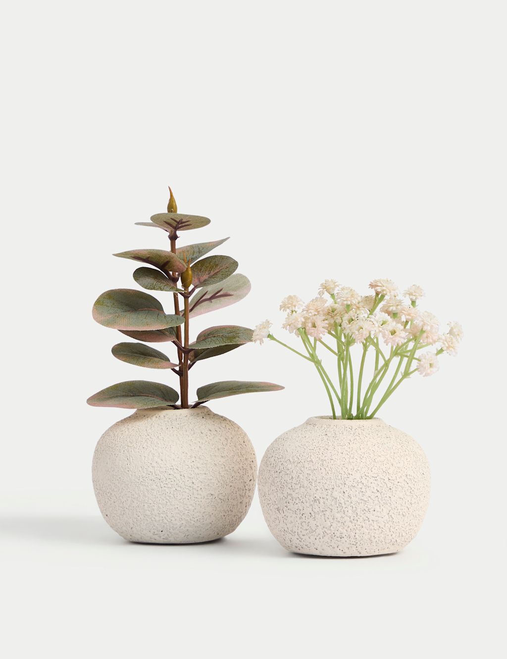 Moss & Sweetpea Set of 2 Artificial Plants in Pots - 1SIZE - Beige, Beige