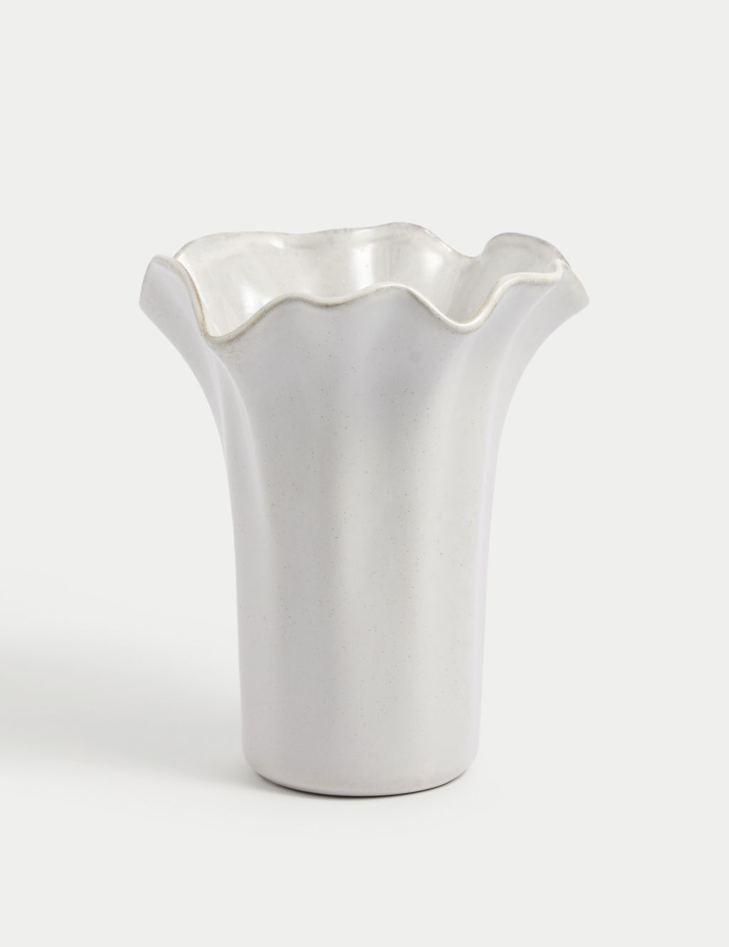 M&S Handkerchief Ceramic Vase - 1SIZE - Wheat, Wheat