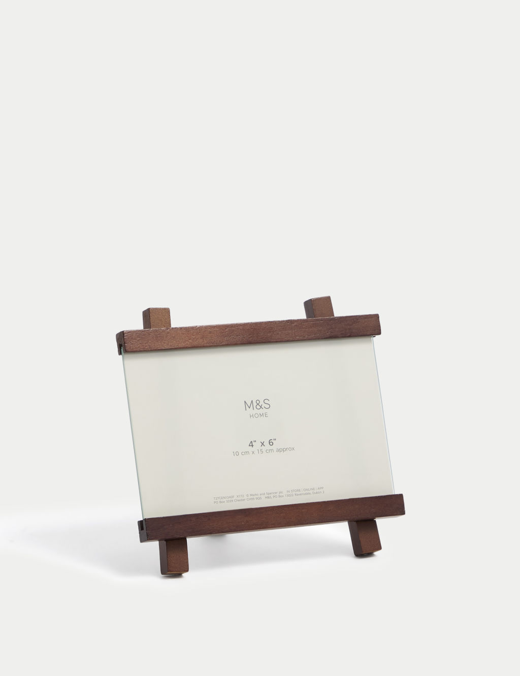 M&S Wood Easel Photo Frame 4x6 inch - 1SIZE - Natural, Natural