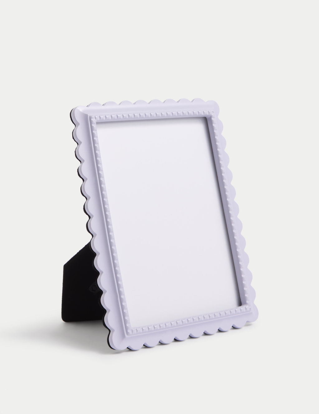 M&S Scalloped Photo Frame 5x7 inch - 1SIZE - Lilac Shell, Lilac Shell