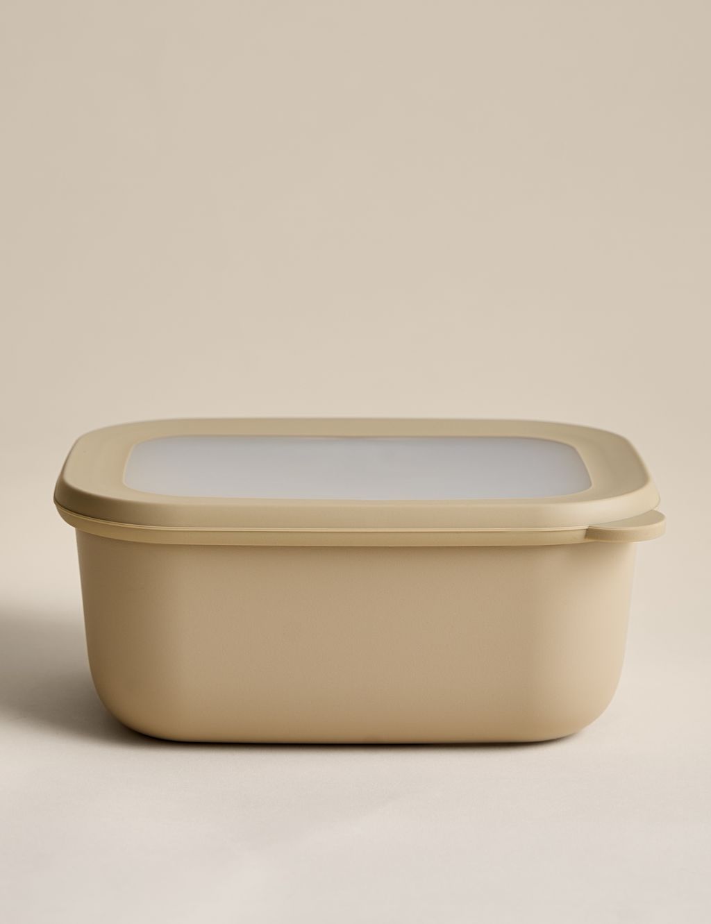 M&S Medium Plastic Storage Container - Taupe, Taupe