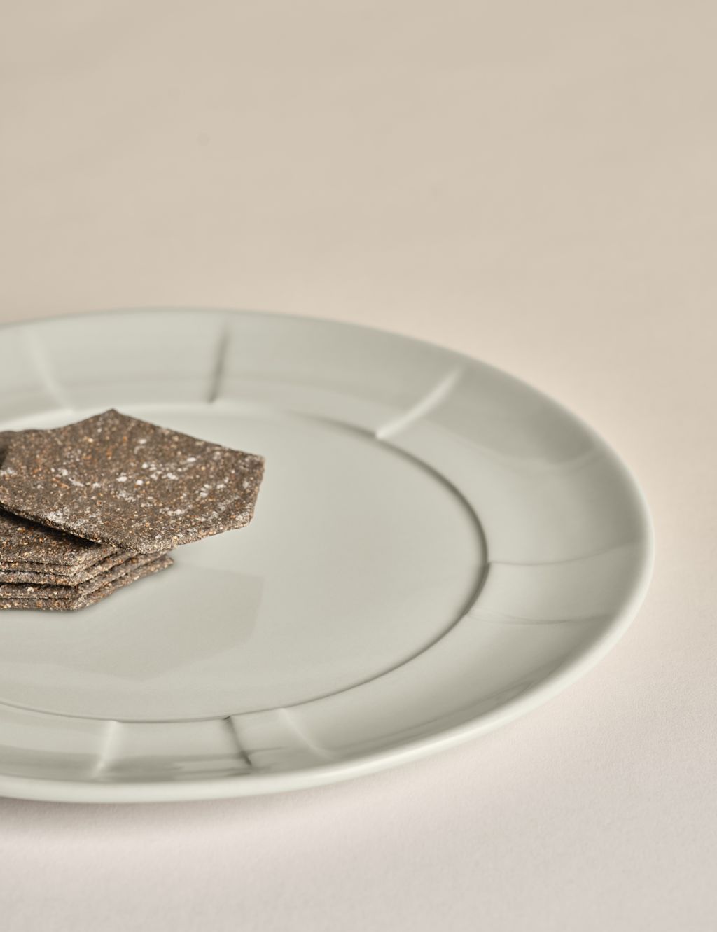 M&S X Kelly Hoppen Textured Side Plate - 1SIZE - Taupe, Taupe