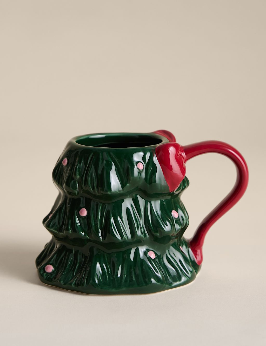 M&S Christmas Tree Shaped Mug - 1SIZE - Green, Green