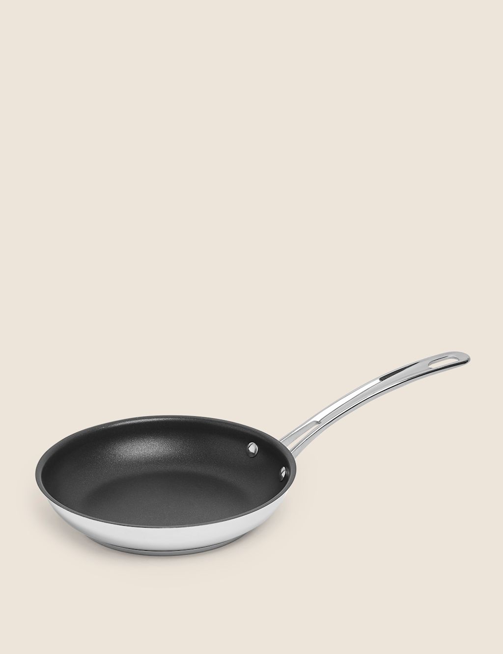 M&S Stainless Steel 20cm Frying Pan - Silver, Silver