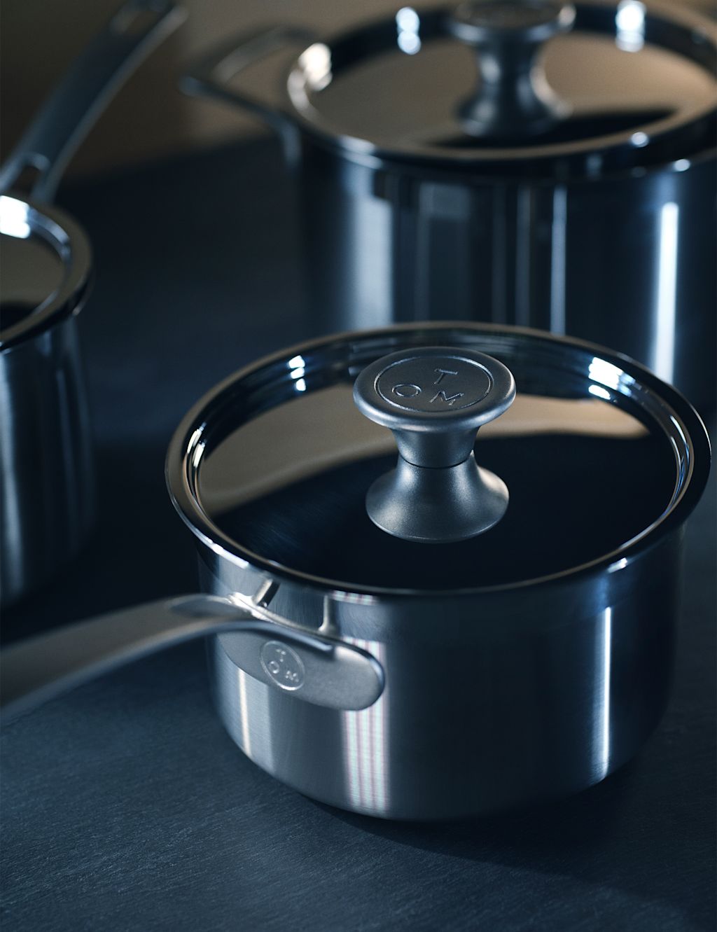 M&S X Tom Kerridge Stainless Steel 14cm Saucepan - Silver, Silver