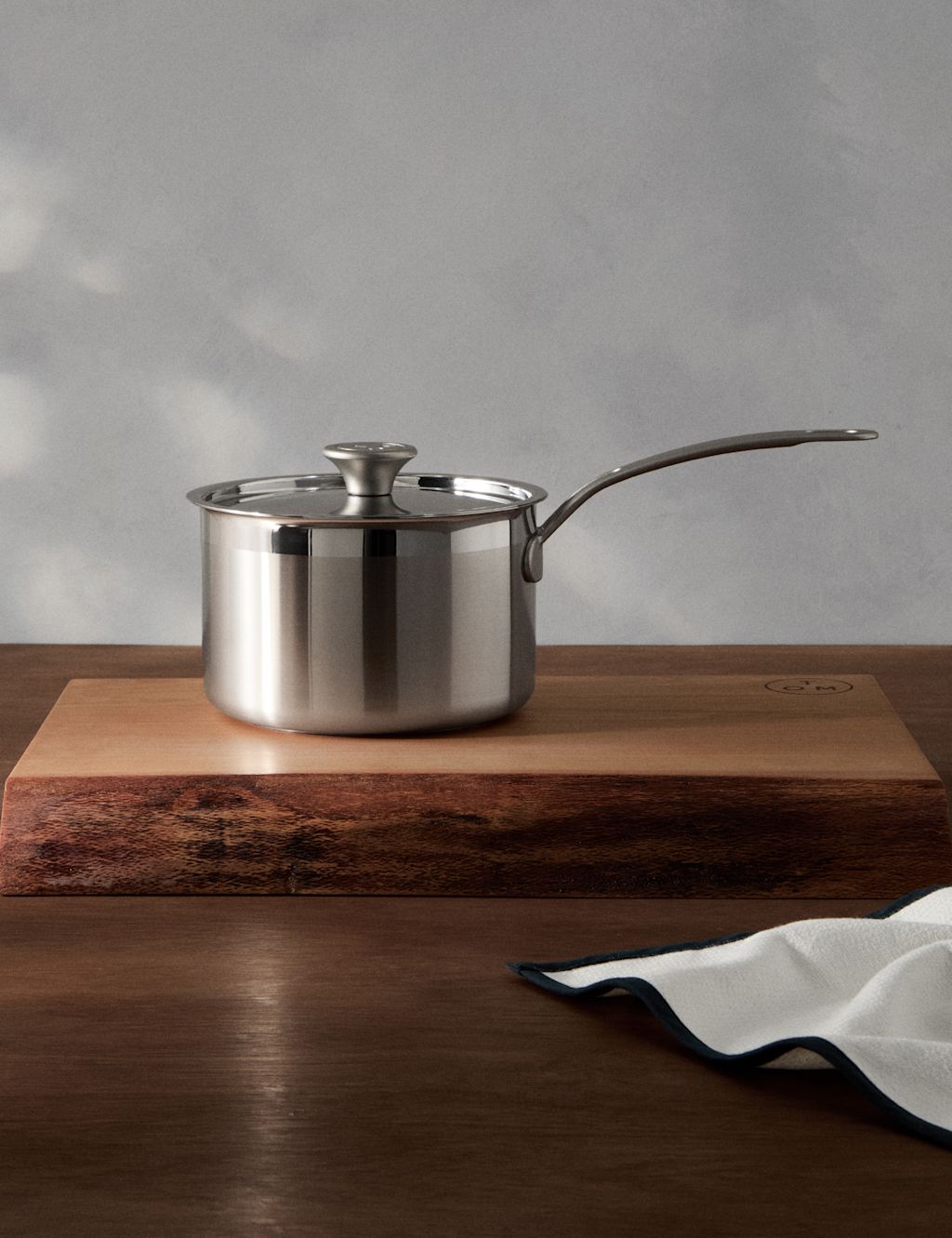 M&S X Tom Kerridge Stainless Steel 18cm Saucepan - Silver, Silver