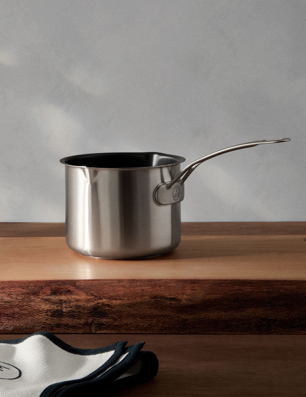 M&S X Tom Kerridge Stainless Steel Large Milk Pan - Silver, Silver