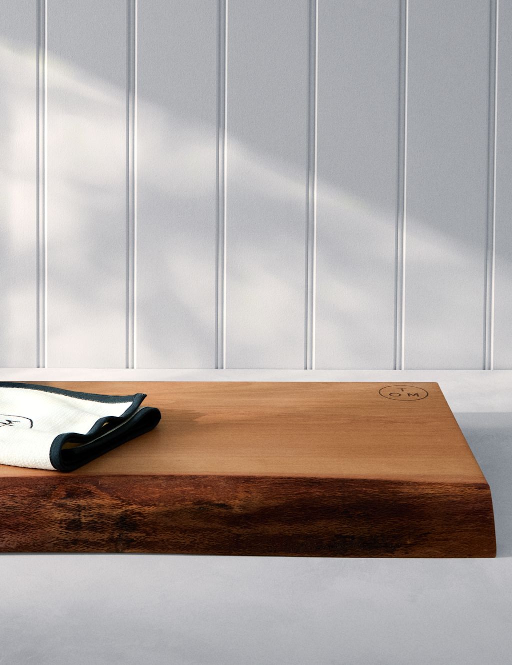 M&S X Tom Kerridge Natural Edge Wooden Chopping Board, Natural