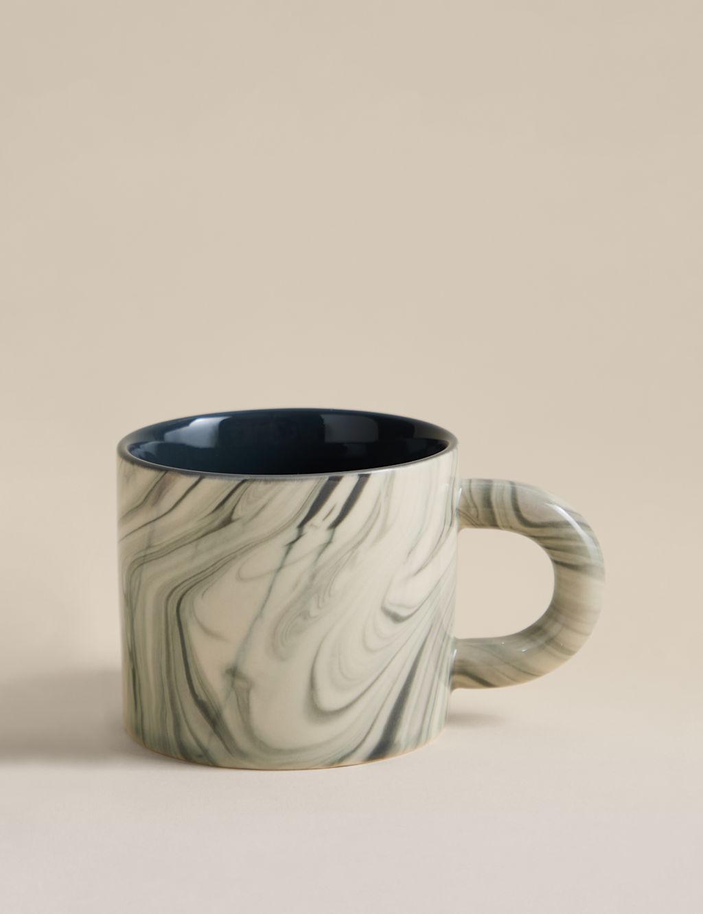 M&S Marbled Mug - 1SIZE - Grey, Grey