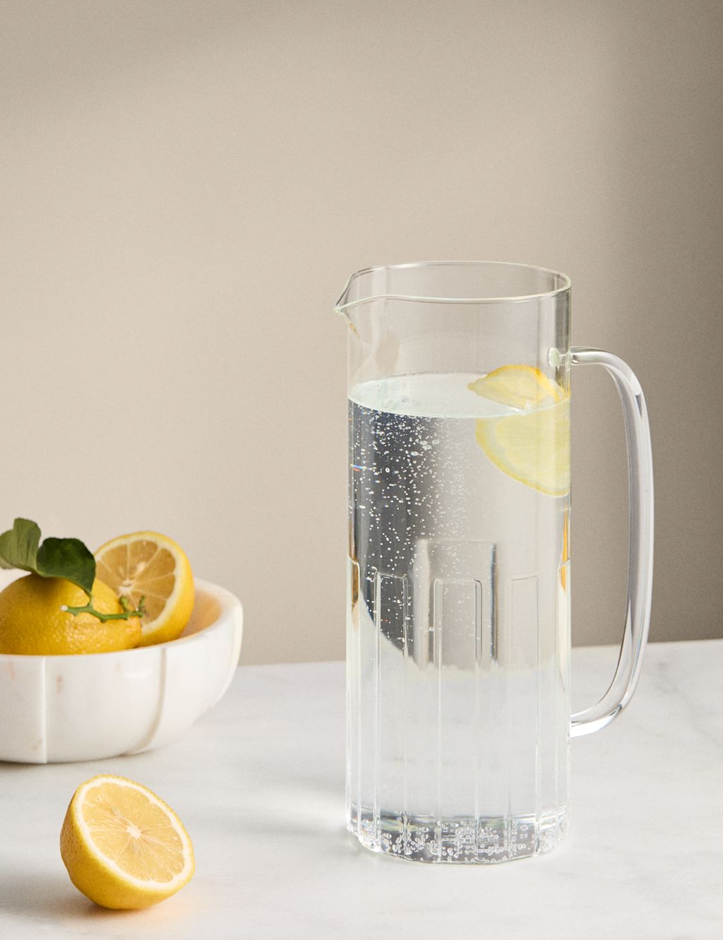 M&S X Kelly Hoppen Glass Jug - Clear, Clear