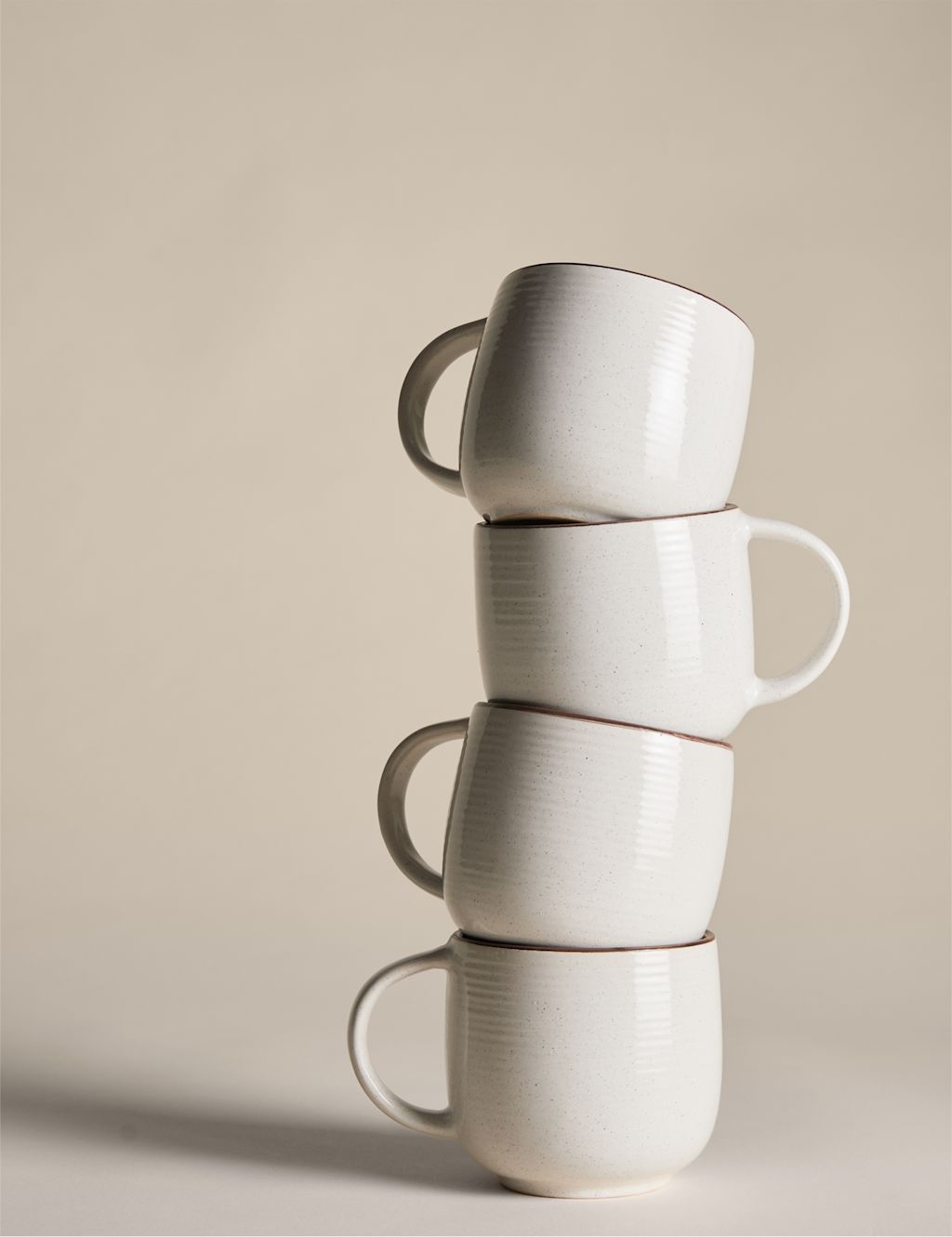M&S Set of 4 Michigan Mugs - 1SIZE - Natural, Natural