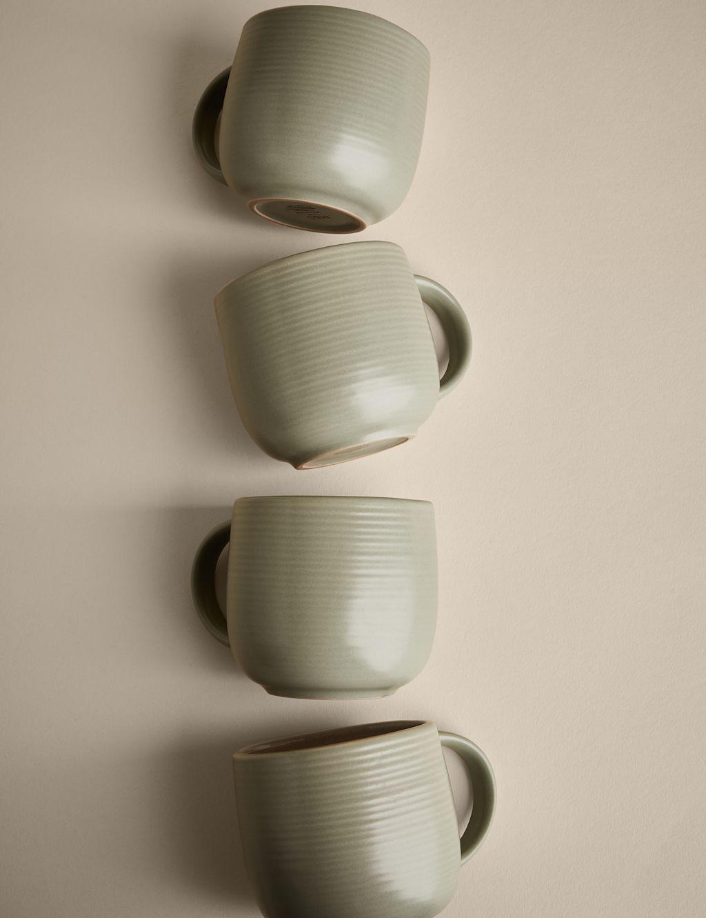 M&S Set of 4 Michigan Mugs - 1SIZE - Green, Green