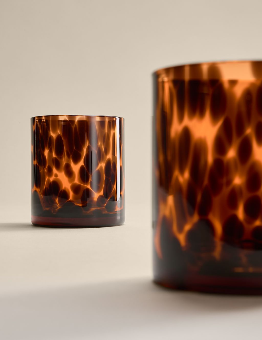 M&S Set of 2 Speckle Tumblers - 1SIZE - Brown, Brown