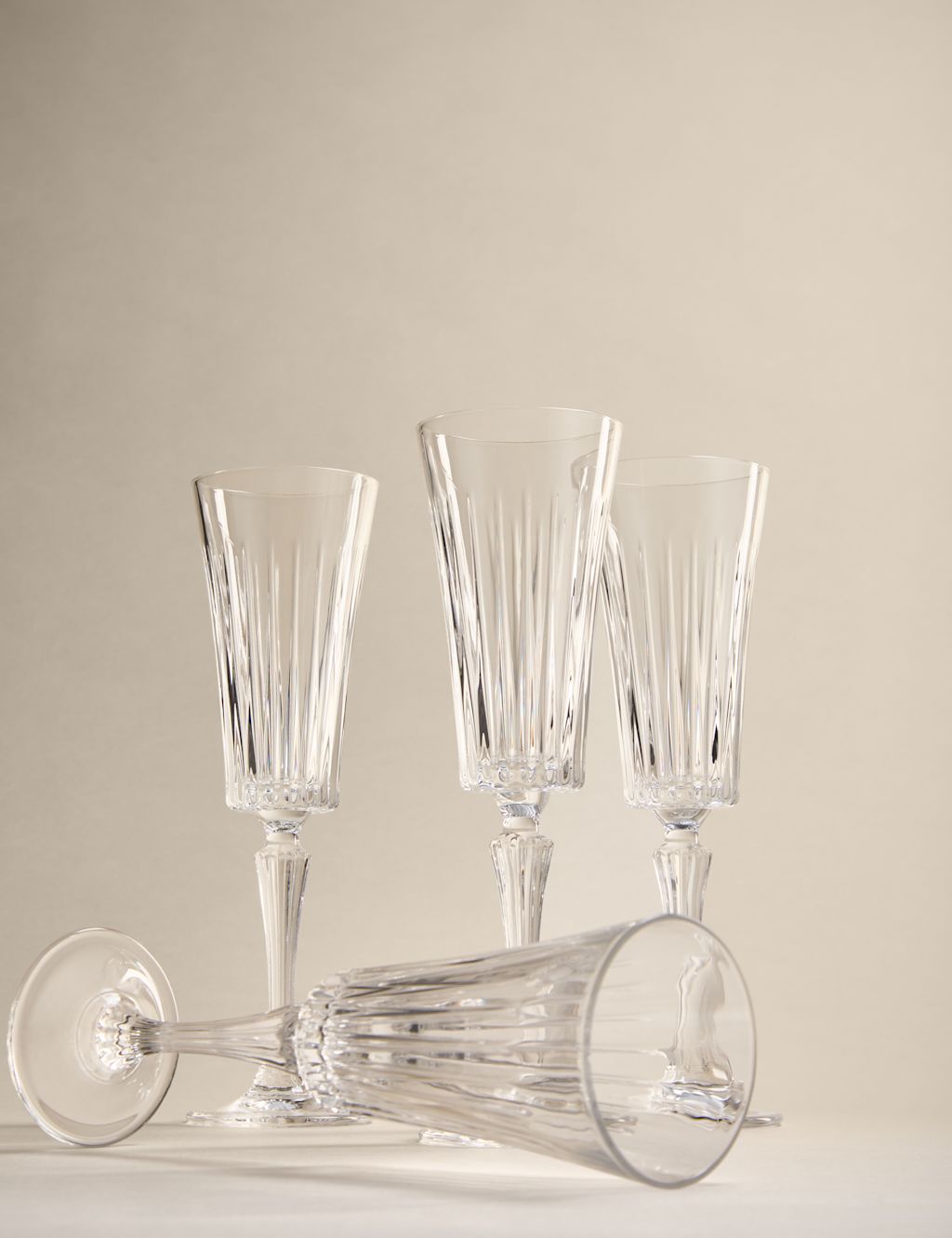 M&S Set of 4 Timeless Champagne Flutes - 1SIZE