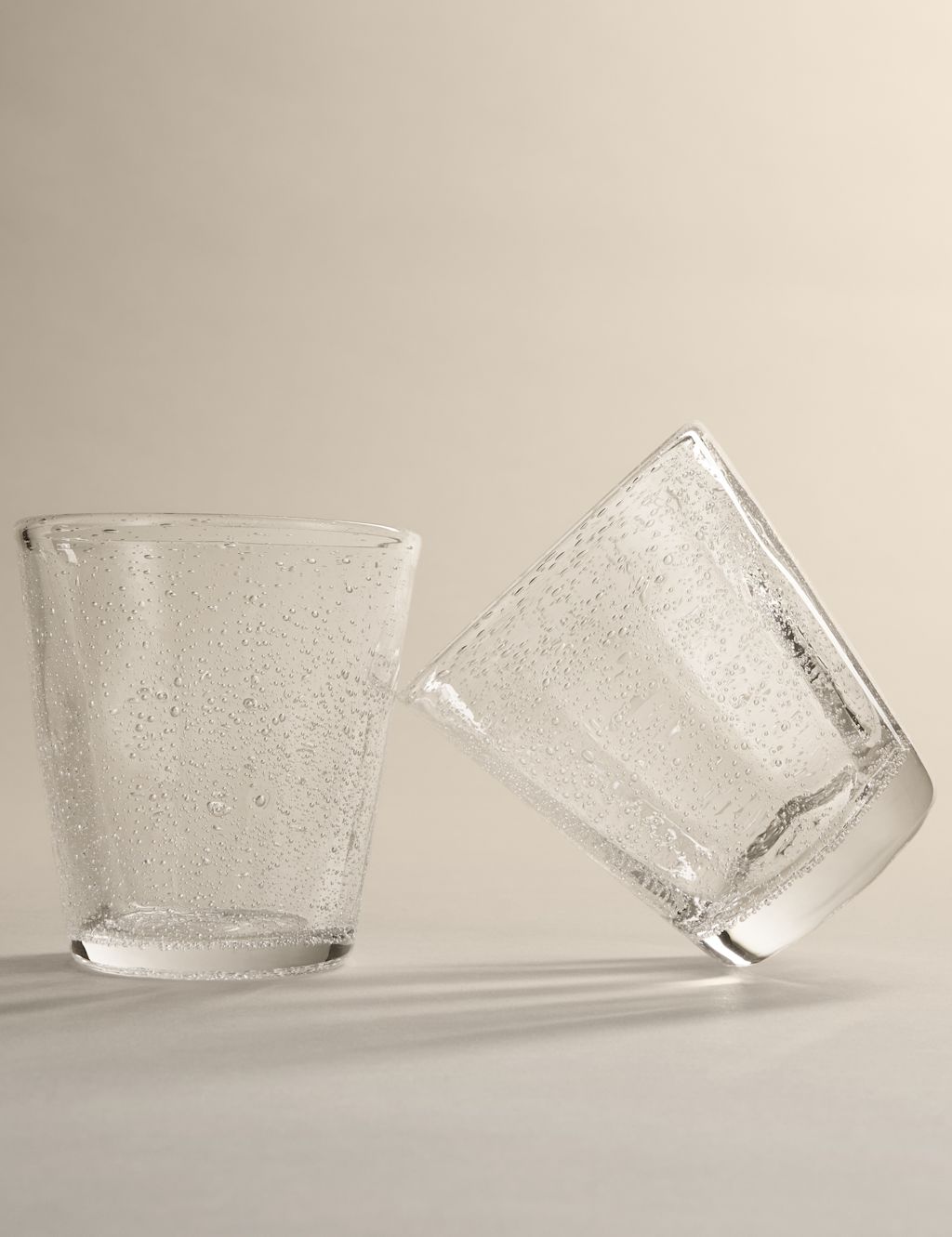 M&S Set of 2 Bubble Tumblers - Clear, Clear