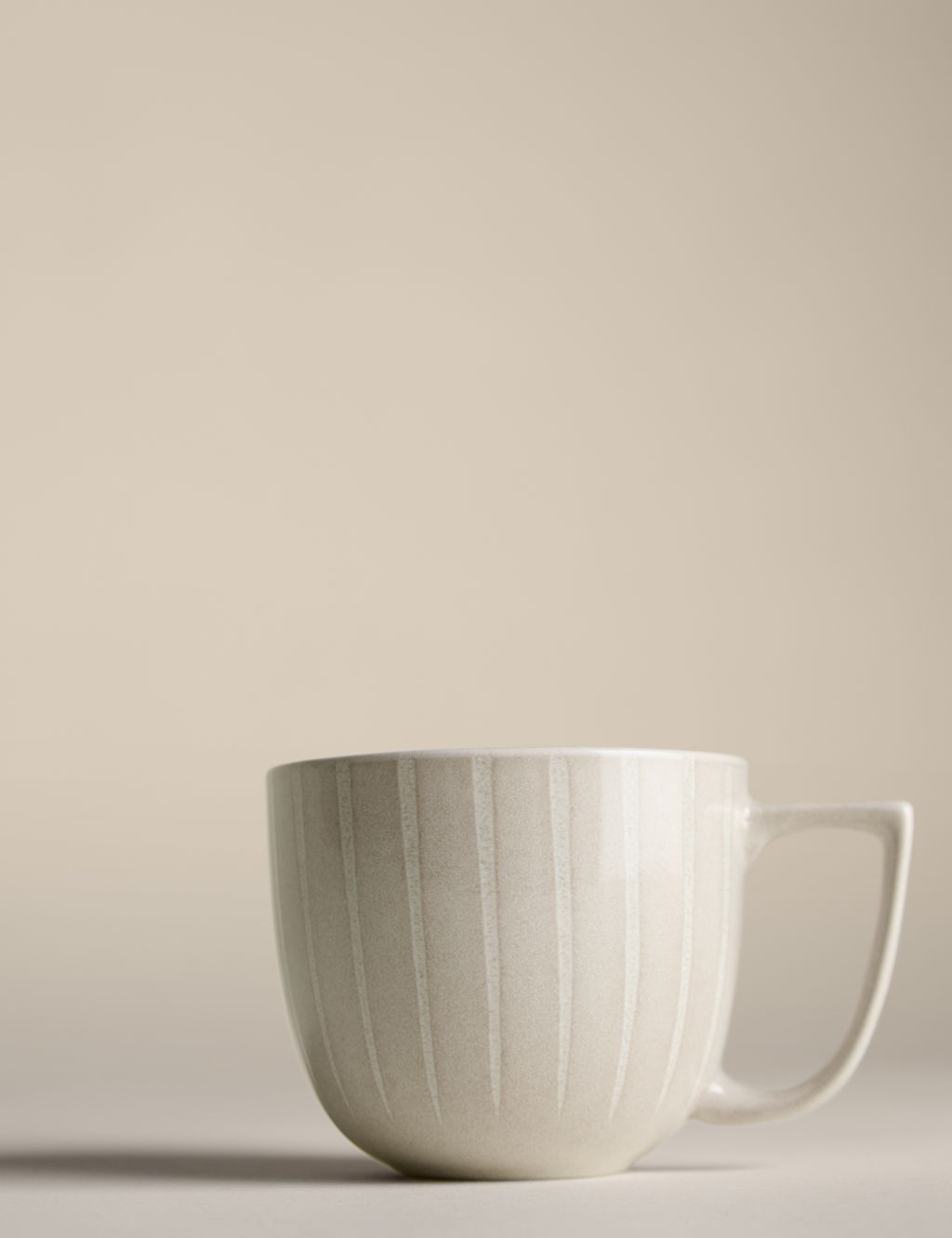 M&S Reactive Striped Mug - Natural, Natural