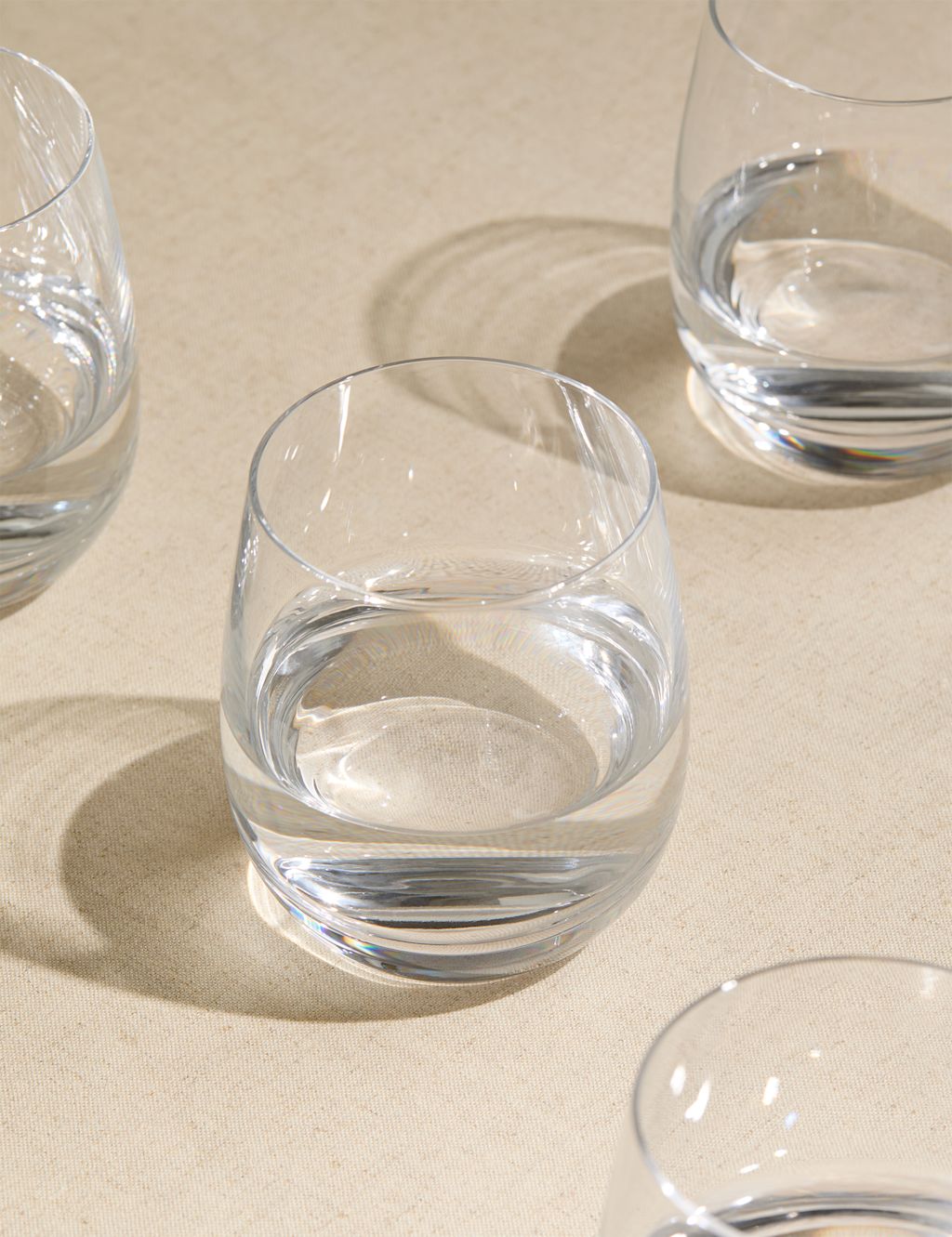 M&S Set of 4 Maxim Tumblers - Clear, Clear