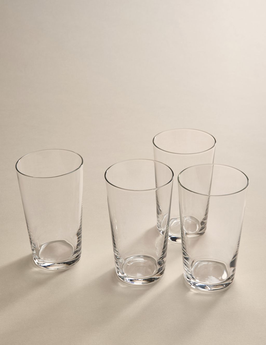 M&S Set of 4 Maxim Pint Glasses - Clear, Clear