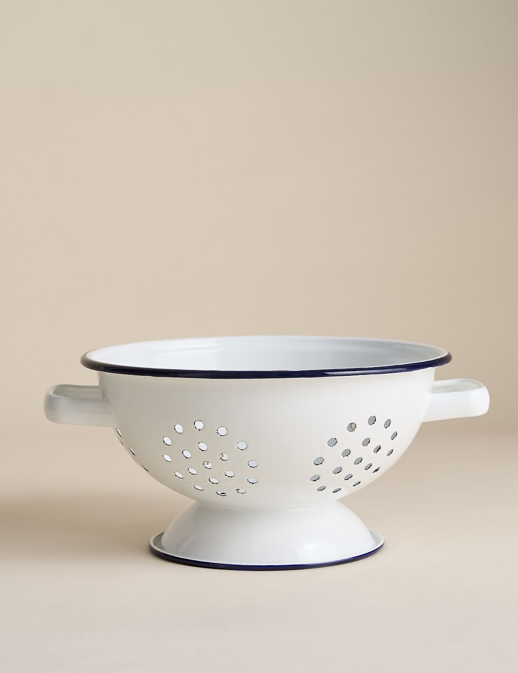 M&S Enamel Colander - Dark Blue Mix, Dark Blue Mix