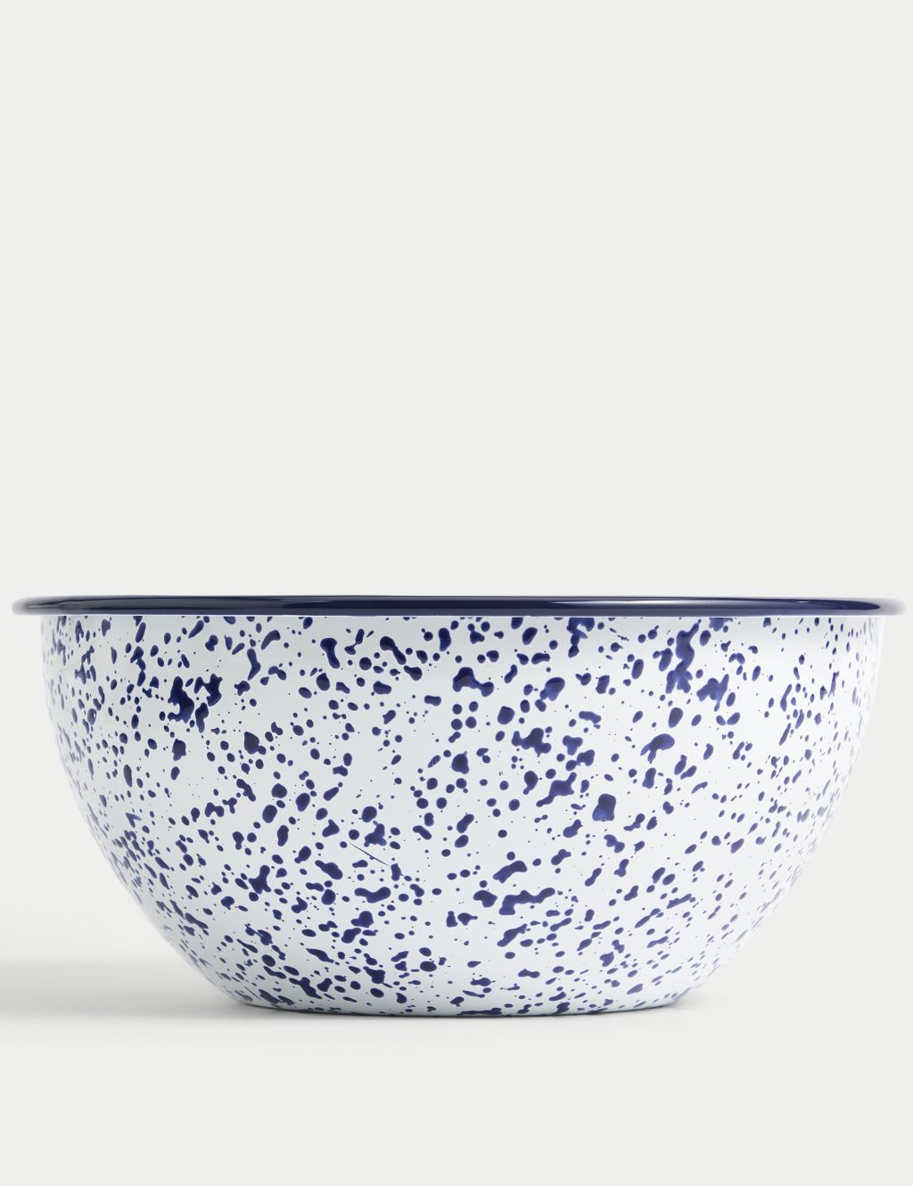 M&S Enamel 24cm Large Mixing Bowl - Blue Mix, Blue Mix