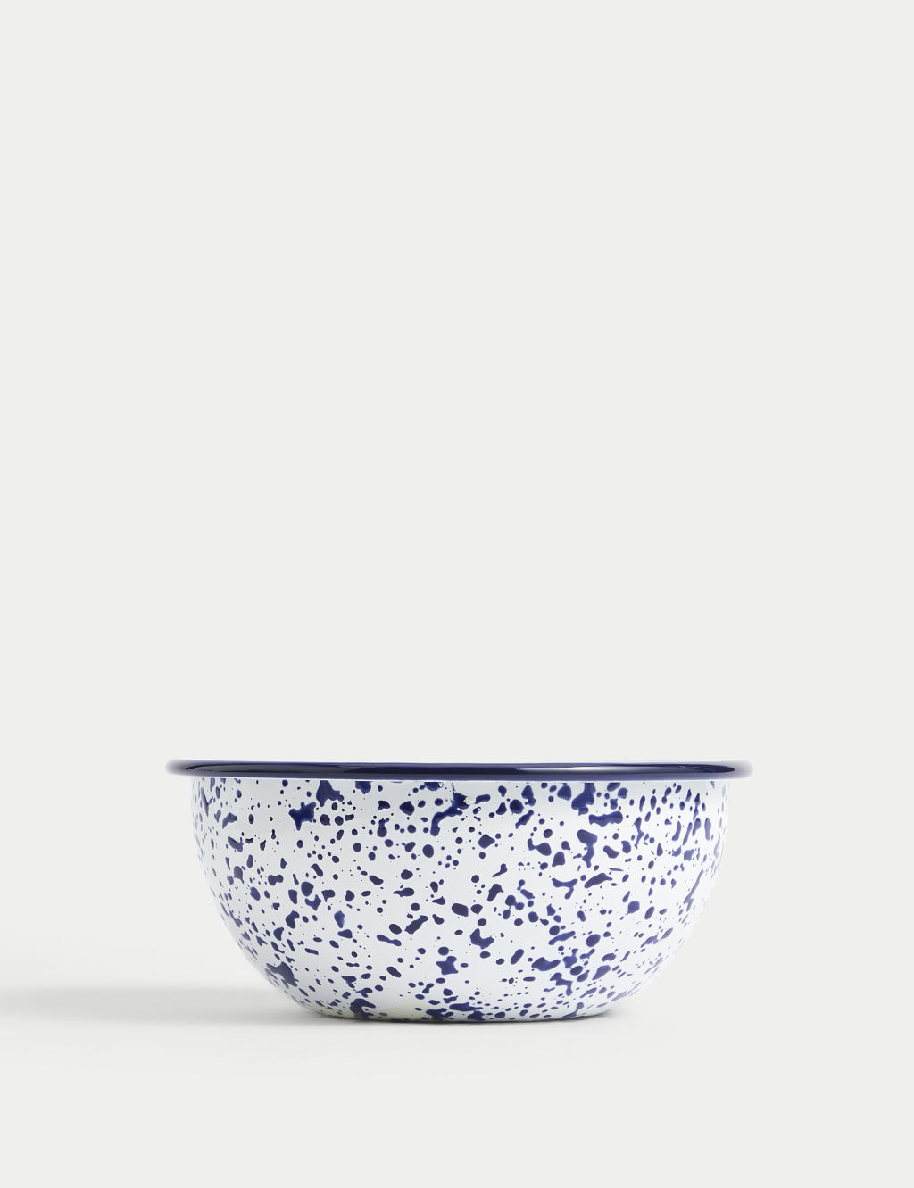 M&S Enamel 16cm Small Mixing Bowl - Blue Mix, Blue Mix