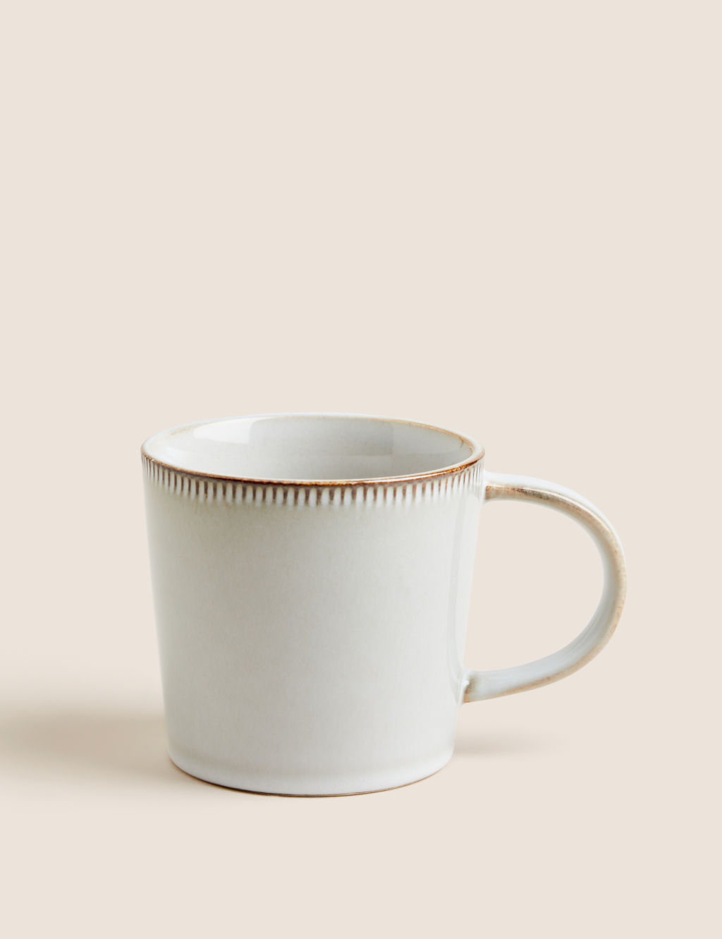 M&S X Fired Earth Stoneware Mug - 1SIZE - Natural, Natural