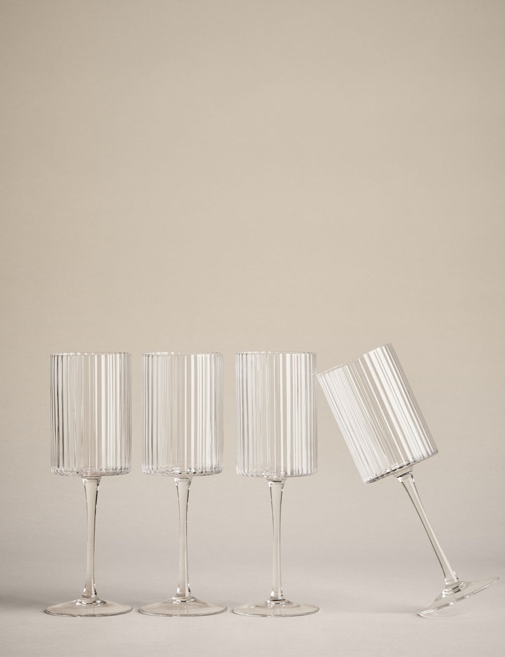 M&S Set of 4 Handmade Celine Wine Glasses - 1SIZE